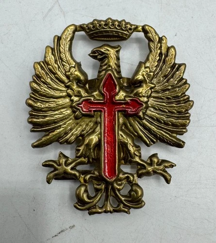 Spanish Fascist Franco Cap Helmet Insignia Civil War Military Tanker Post WW2