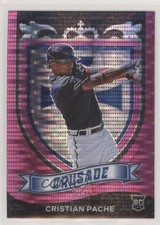 2021 Panini Chronicles Crusade Pink Pulsar Prizm Cristian Pache #25 4g0