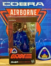 GI JOE HASLAB CLASSIFIED 1 12 183 BARONESS COBRA RATTLER PILOT 6    FIGURE & PATCH