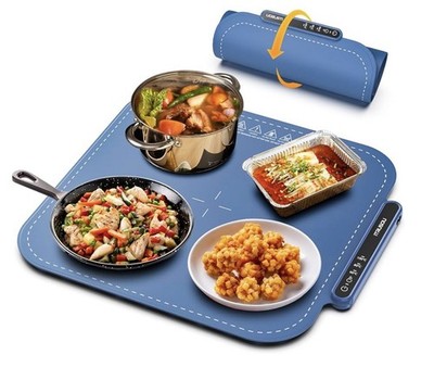 iTRUSOU Rollable Food Warmer Tray for Buffet Parties. BEIGE. 3 temperature level