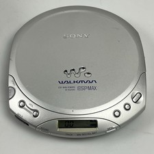 Vintage Sony CD Walkman D-E220 ESP MAX Portable CD Player Parts or Repair 