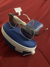 TechnoMarine Unisex Polarized Sunglasses Silver Mirror Beige WHT Trim TR90 Frame