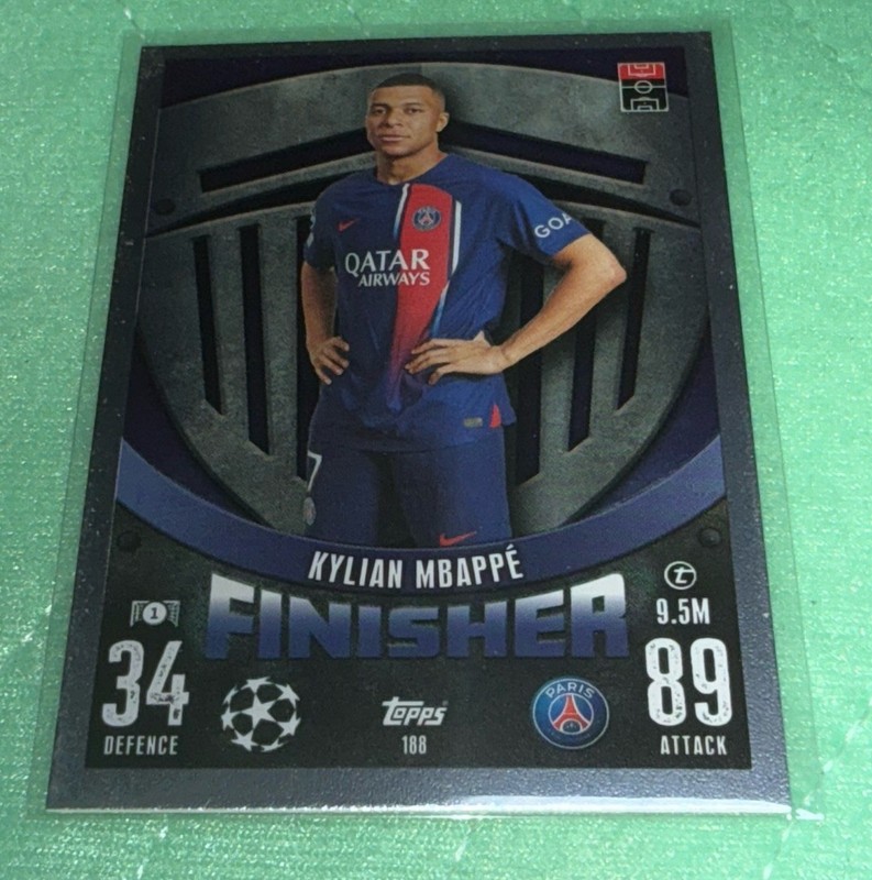 2023-24 Topps Match Attax Uefa Club Competitions - Finisher Kylian Mbappe #188