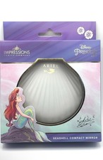 Disney The Little Mermaid Limited Edt Shell Compact Mirror Light Battery New
