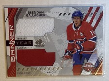Brendan Gallagher 2021-22 SP Game Used Banner Year Dual Jersey #BYA-BG mint