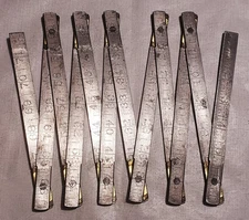 Vintage Master Rule No. 516 folding steel ruler 6ft - 72", Master Rule Mfg Co NY