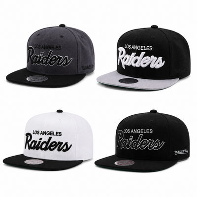 Los Angeles Raiders Vintage Script Snapback Hat – NFL Mitchell