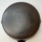 Vintage Wapak #9 Block Cast Iron Skillet Heat Ring w/ ERIE Ghost