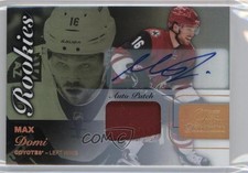 2015-16 Fleer Showcase Flair Premium Materials 33/35 Max Domi #40 Patch Auto 2a8