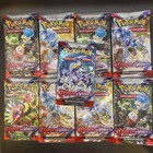 Lot 9 boosters Pokémon EV01 Ecarlate et Violet  non pesé non trié FR