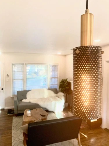 Maxim Perf 14 1/4" Wide Black and Satin Brass Ceiling Light - Picture 7 of 7