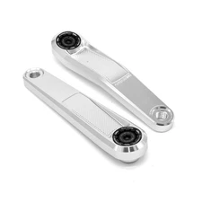 Buzz Bar Ebike Cranks - Left Offset Square Drive 170mm - Silver-Black V3.1