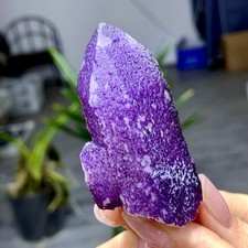65G Natural Inner Mongolia purple fluorite crystal calcite symbiotic mineral