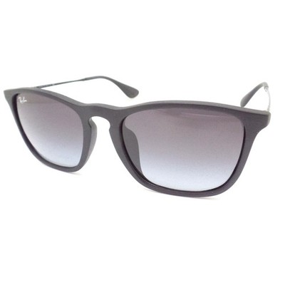 Ray Ban 4187 F Asian Fit 622/8G Matte Black Grey Fade New Authentic Sunglasses