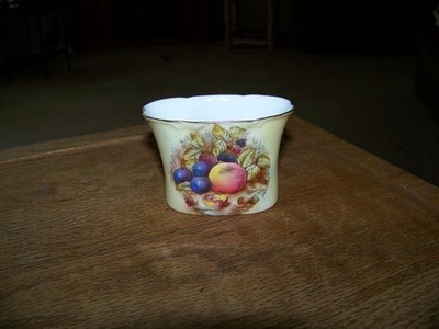 Aynsley England Bone China ORCHARD GOLD Fruits Matchstick/Toothpick/Plant Holder