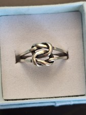 Sterling Silver Knot Ring Size 8