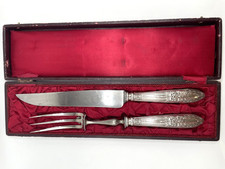 Tolles antik Jugendstil Vorlegebesteck 800er Silber Minerva mit Box um 1890