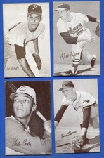 1962 1963 Exhibit Stat Back Baseball Cards Lot 17221