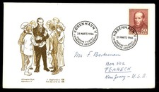 Mayfairstamps Denmark FDC 1966 Christen Kold First Day Cover aaw_84261