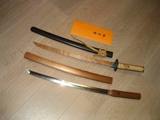 [J304] Japanese Sword: NBTHK Nobuteru Wakizashi in Shirasaya + Koshirae