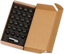 Rays 19hex Nut Lock Set L33 For M14 6h M14 X 1.5 Black Set Of 24 74081000006bk