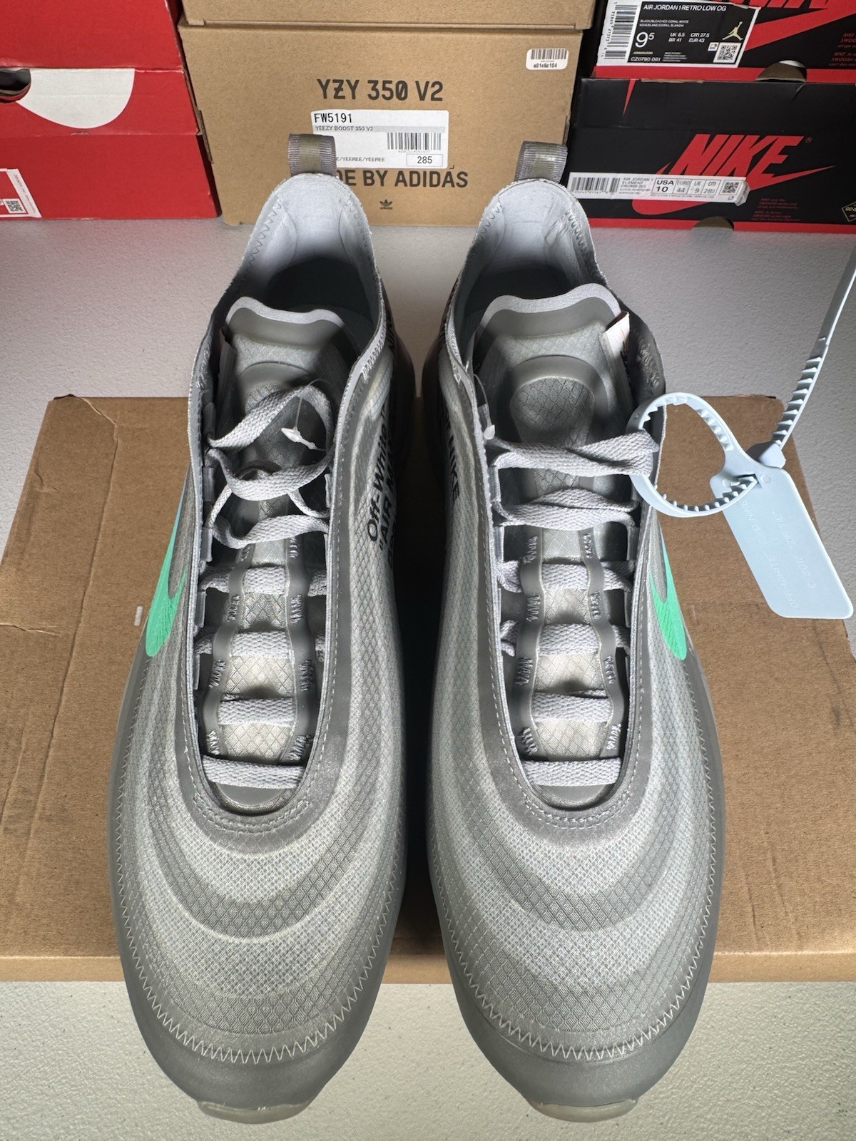 OFF WHITE X NIKE Taglia 10M Nike Off White x Air Max 97 Menta Nuove Spedite lo stesso giorno