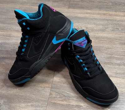 Nike AIr Flight Lite Mid Men's - 10 Black Cyber Teal DQ7687-002