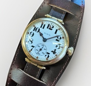 Montre Bracelet Homme Elgin Vintage Années 1950 – Mécanique à Remontage Manuel, Entièrement Révisée Avec Garantie