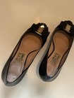 Women's Black Patient Ferragamo Size 10 B With 2.5 Inch Wedge — photo 2