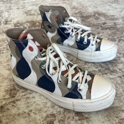 Converse Chuck Taylor All Star Lift Platform Hi Twisted Classics Obsidian Sz 8.5