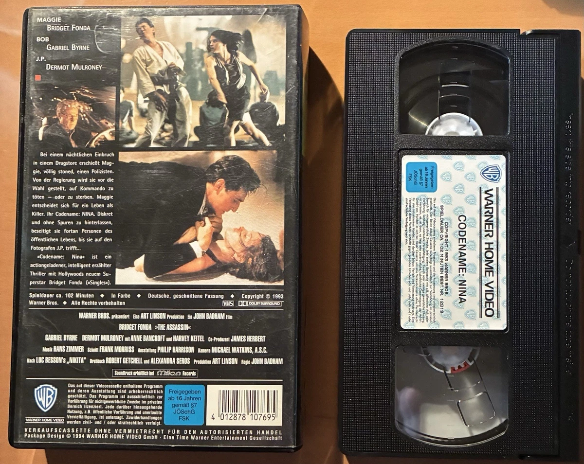 CODENAME NINA (1993) - Bridget Fonda, Gabriel Byrne - Warner VHS deutsch