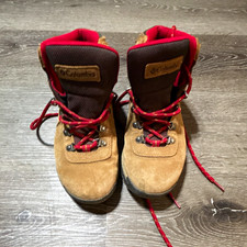 Columbia Waterproof Women's Hiking Boots Brown/Red/Gray US 8 Medium BL4552-286