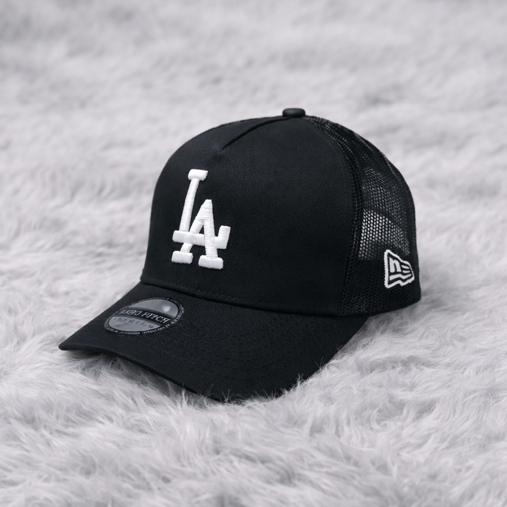 New Era 9FORTY LA Dodgers Trucker Hat Mesh Snapback Adjustable Multi Color Cap