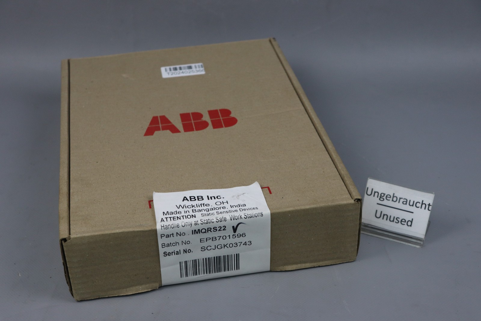 ABB IMQRS22 FAST RESPONSE MODULE Firmware Rev. A-0 Sealed