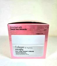 COLLAGEN & PEPTIDES  ANTI-AGING DAY & NIGHT CREAM WITH DEAD SEA MINERALS- NEW