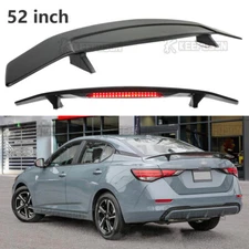 ABS 52" Rear Trunk Spoiler Wing Lip with Brake Light For Nissan Sentra 2020-2024