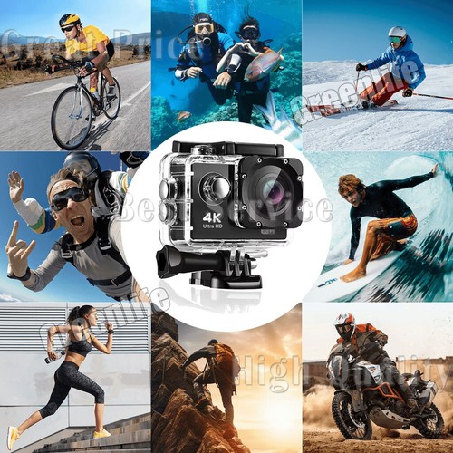 4K HD Sports Action Camera 1080P WiFi DVR Cam Video Recorder Remote Waterproof - Picture 2 of 22