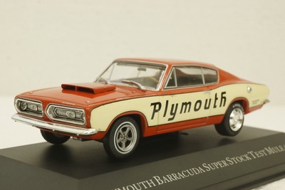 Mule D'Essai Plymouth Barracuda 1968 Super Stock - Modèle 1:43 Altaya - Neuf