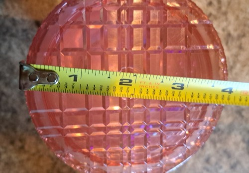 Beautiful Diamond Cut Peachy Shiny Pink Starbucks With Lid Tumbler 16 Oz. - Picture 9 of 9