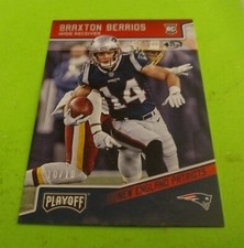 2018 Braxton Berrios Panini Playoff 4TH DOWN NFL ROOKIE #287 Dolphins (10/10) RC