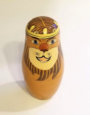 Wizard of Oz nesting Russian dolls, The Fab 4 & Toto, Authentic Models-China