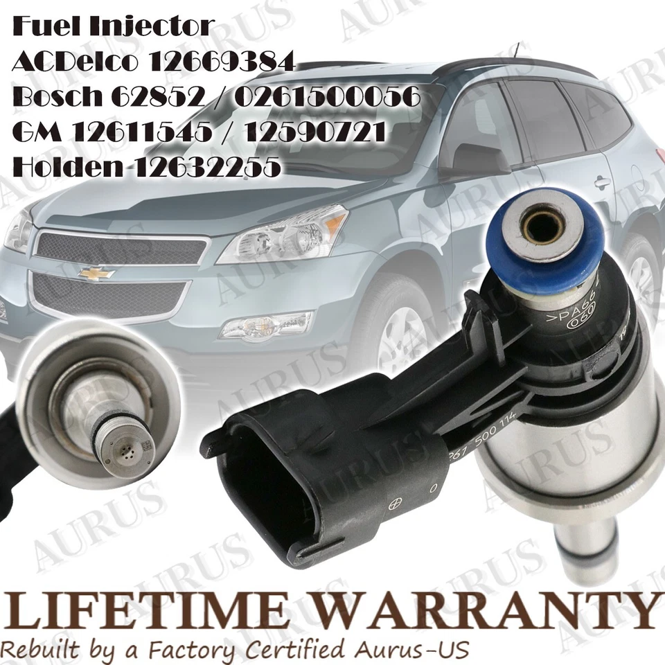 Inyectores de combustible x6 OEM ACDelco para Buick Enclave 2009 2010 2011 3,6 L 12638530 V6 Foto 3 de 4