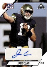 2021 Pro Set College Football Jack Coan #PS-JC1 Autographs Notre Dame 15F