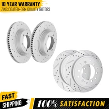 Front Rear Drilled Brakes Disc Rotors For Toyota 4runner 2010 2011 2012 - 2021