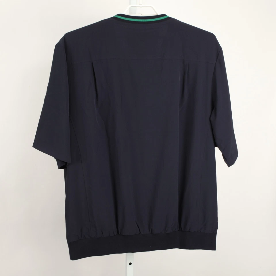 BMW Jacket Mens Extra Large Blue Pullover V Neck Pockets Windshirt 1/2 Sleeve - Image 4 of 4