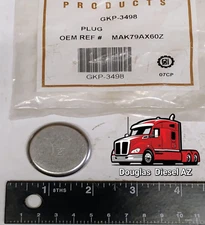 Expansion Plug 1-1/2" x 1/4". PAI# GKP-3498. Ref.# 3945094 5139991 2M6471 5A6026