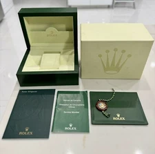 Authentic ROLEX Watch Box MILGAUSS 116400 GV FULL SET  Booklets Tag