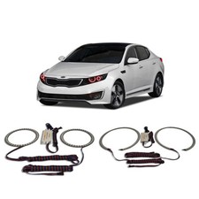 Bright Red Angel Eye Headlight Halo Kit For Kia Optima 11-13 Bright Red Angel Eye Headlight Halo Kit For Kia Optima 11-13