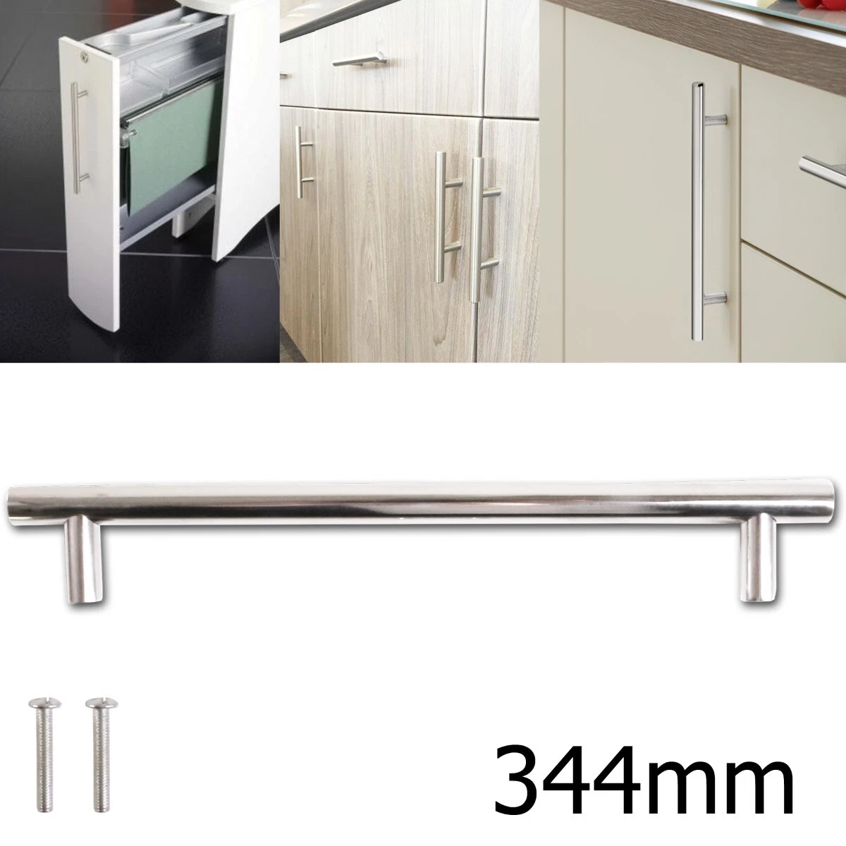MODERN 344mm LONG METAL DOOR HANDLE Kitchen Cupboard Bedroom