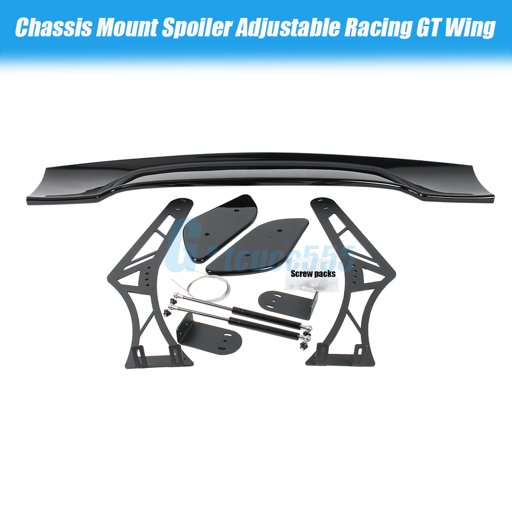 Rear Trunk Spoiler GT Racing Chassis Mount Wing Kit Fit For Toyota